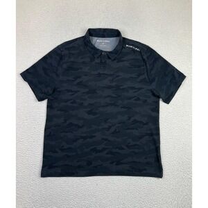 Municipal Polo Shirt Mens XL Black Camo Sport Utility Gear Mesh Performance